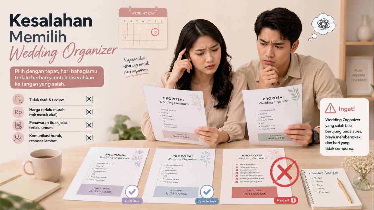 kesalahan memilih wedding organizer