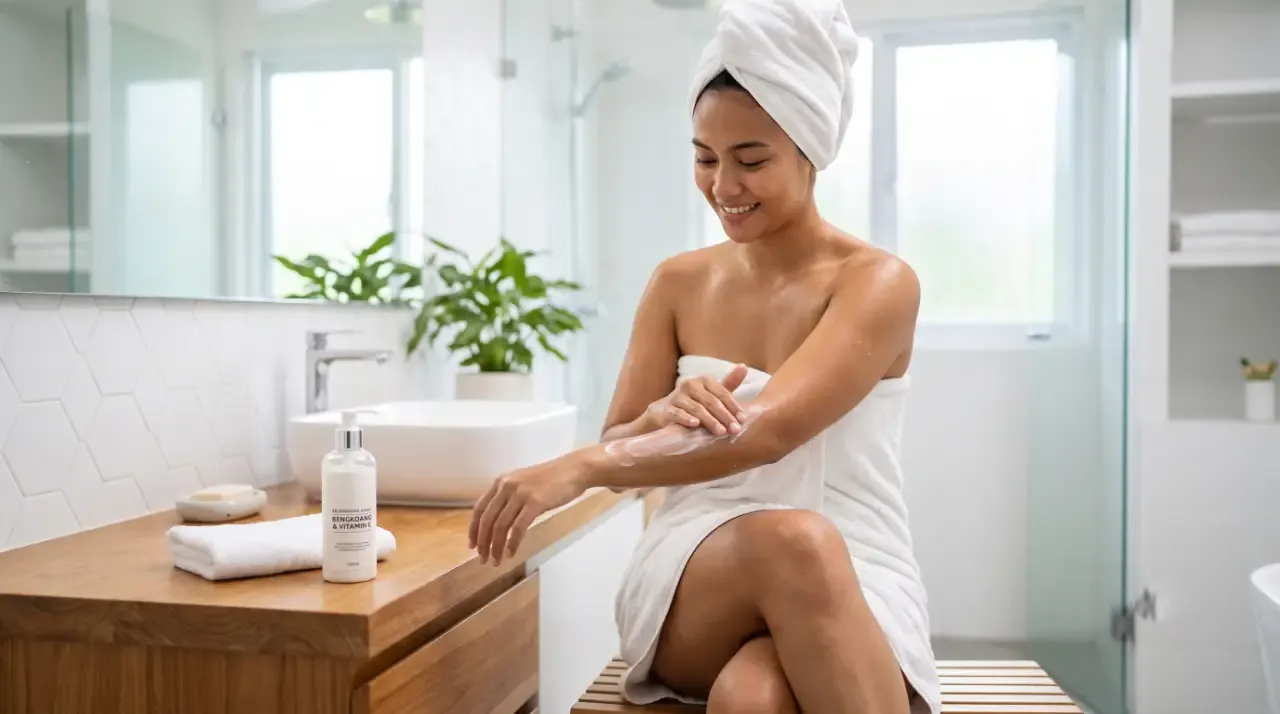 kesalahan memakai body lotion