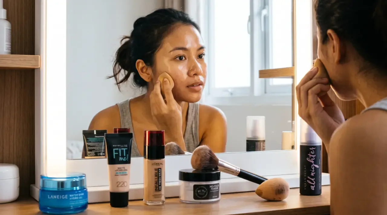 urutan makeup untuk kulit berminyak