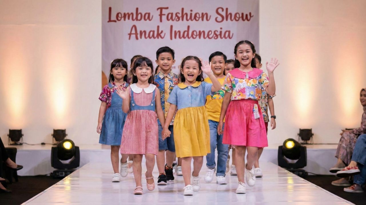 makeup minimalis anak fashion show