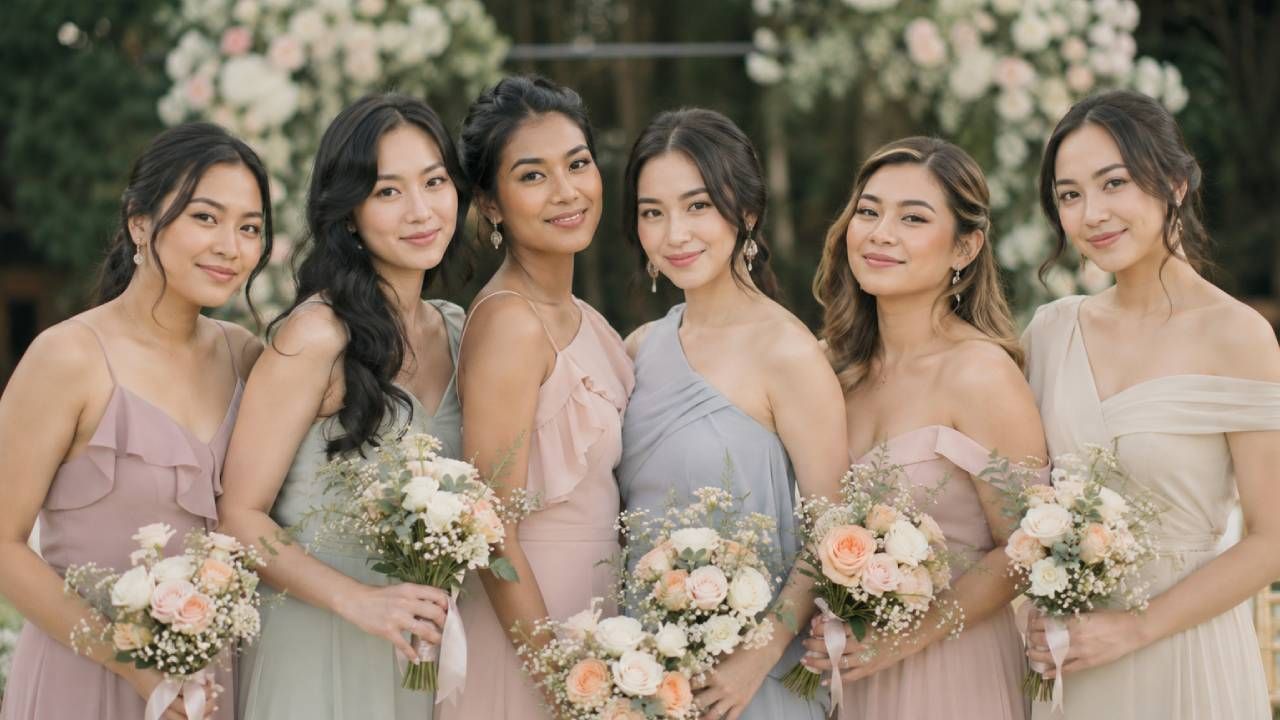 makeup bridesmaid natural