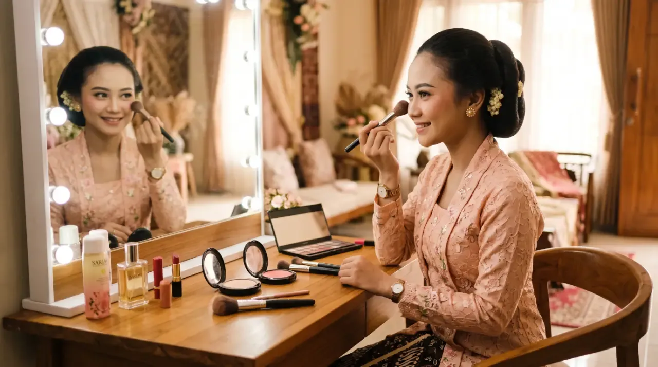 tutorial makeup terima tamu
