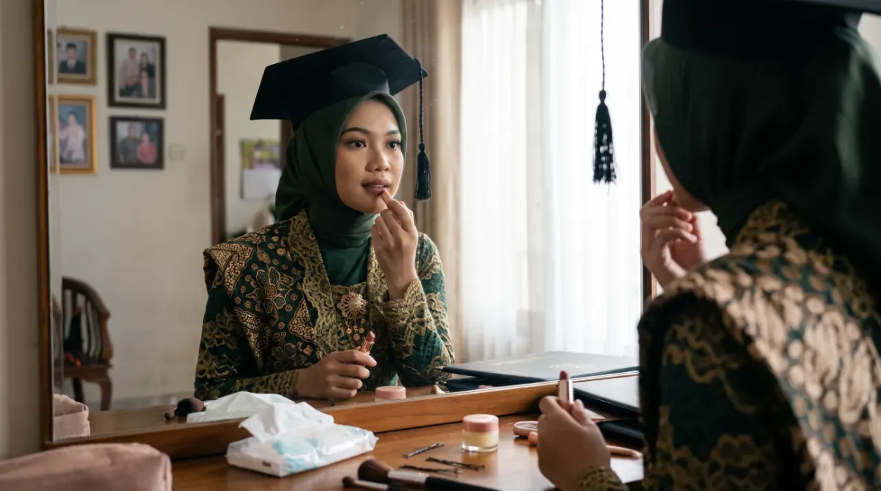 cara agar lipstik tahan lama saat wisuda